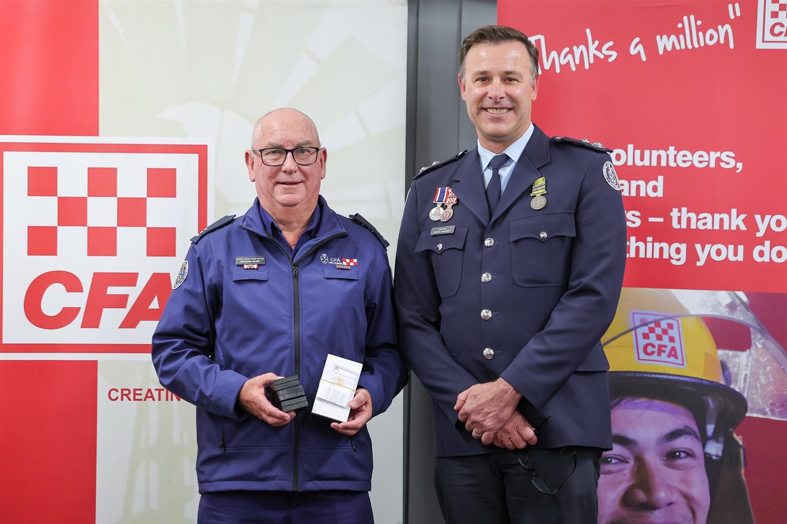 Brendan Blake (left)